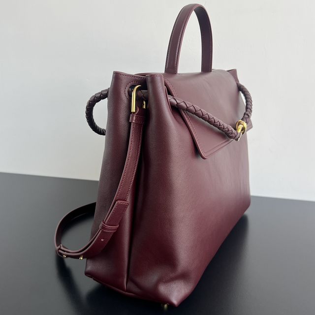 BV original calfskin large ciao ciao bag 826195 barolo