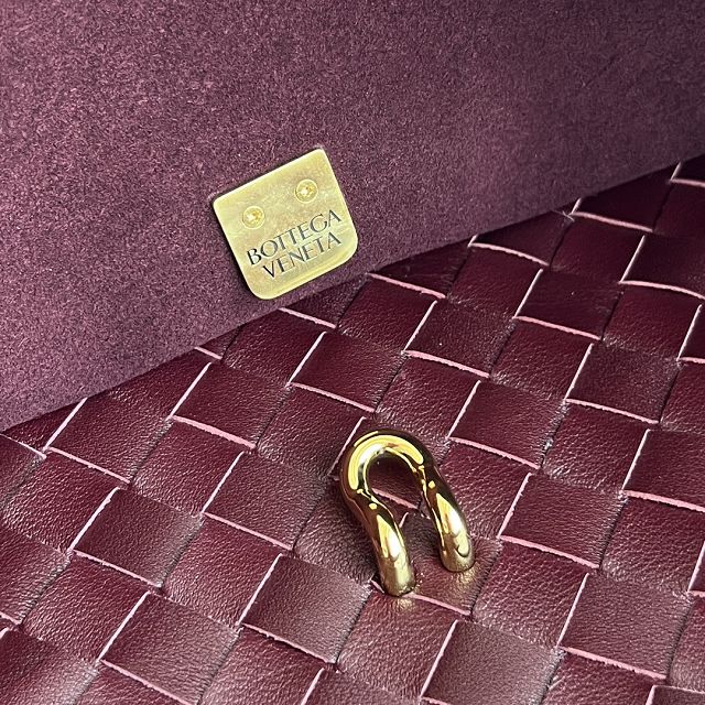 BV original calfskin large ciao ciao bag 826195 barolo