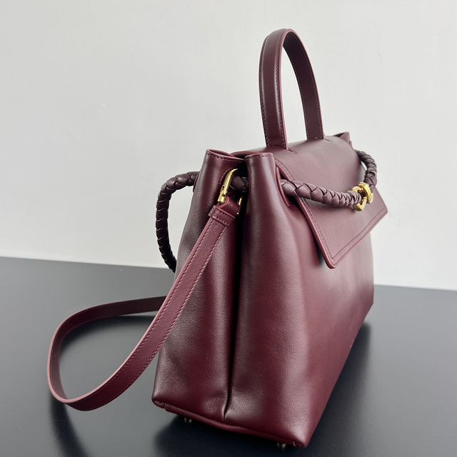 BV original calfskin medium ciao ciao bag 817231 barolo