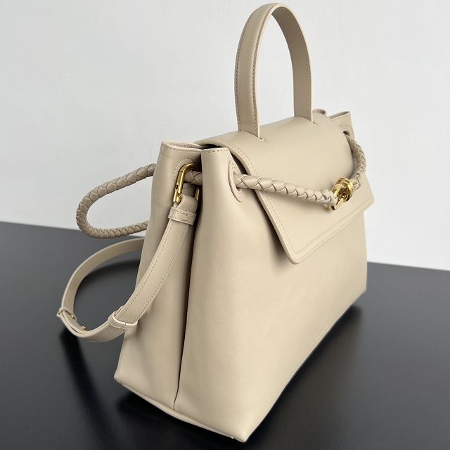 BV original calfskin medium ciao ciao bag 817231 ecru