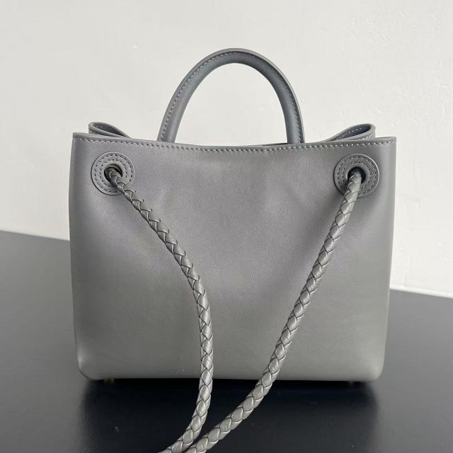 BV original calfskin small andiamo bag 810213 grey