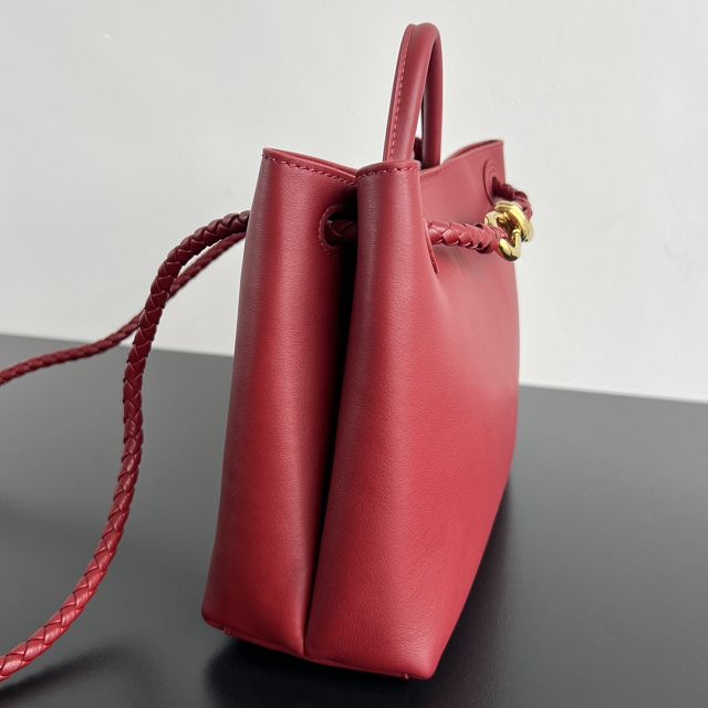 BV original calfskin small andiamo bag 810213 red