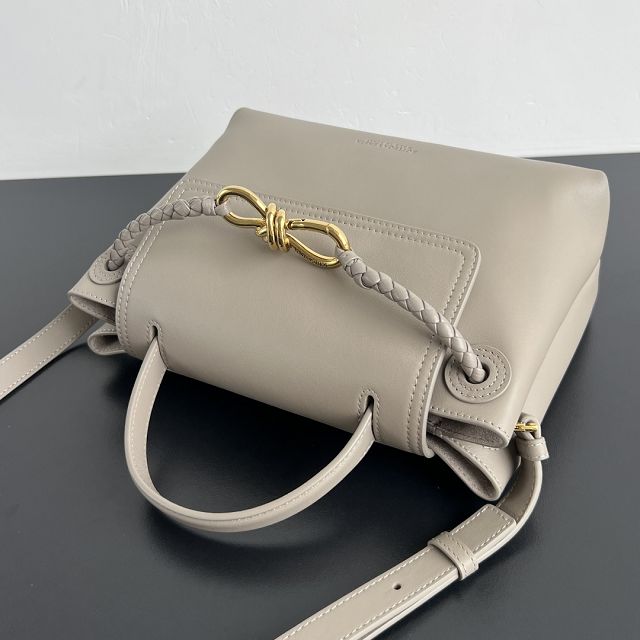 BV original calfskin small ciao ciao bag 835835 limestone