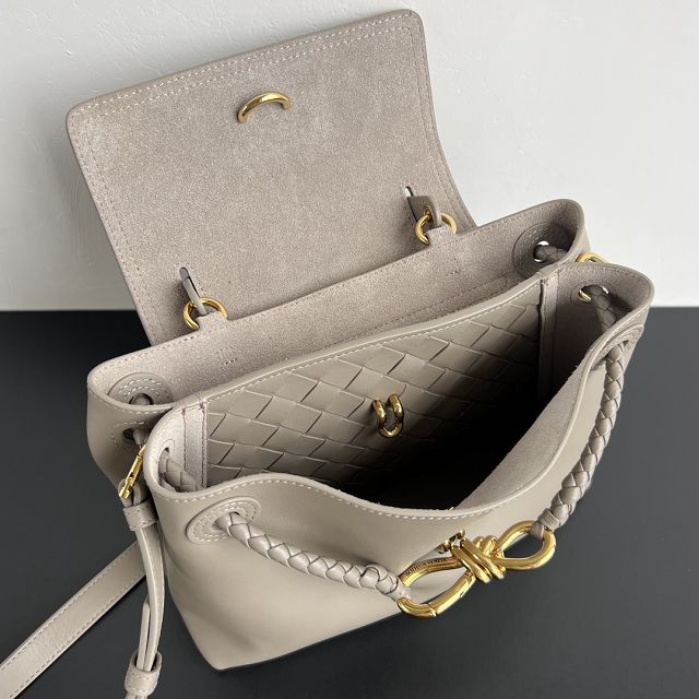 BV original calfskin small ciao ciao bag 835835 limestone