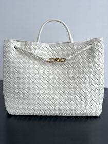 BV original lambskin large andiamo 743575 sea salt