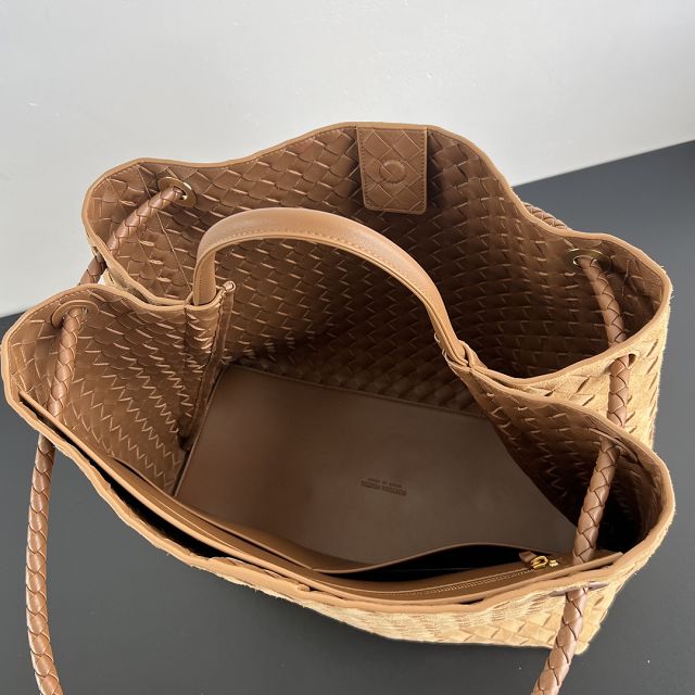 BV original suede large andiamo 743575 amber