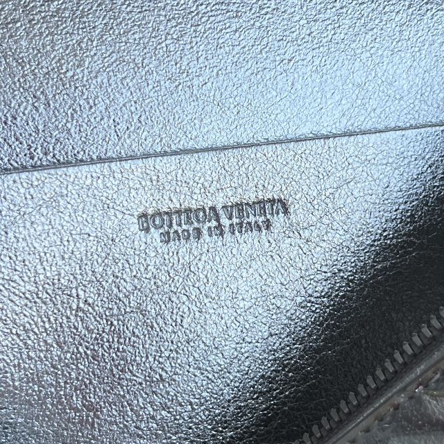 BV original calfskin bang bang vanity case 789109 silver&green