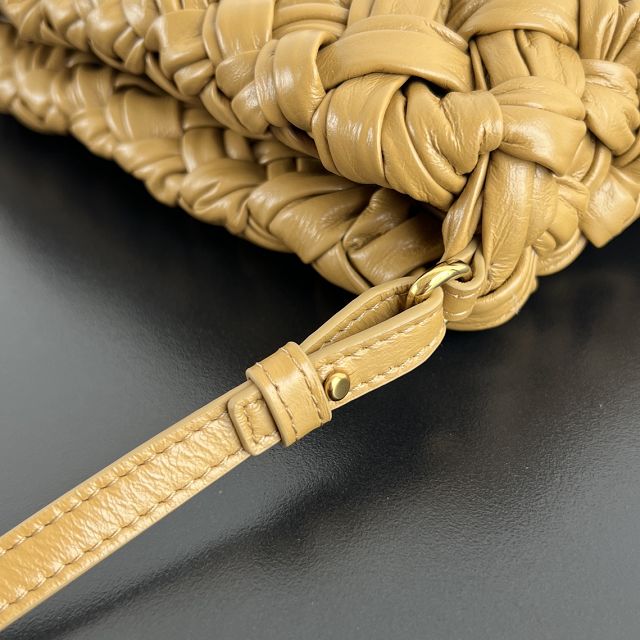 BV original calfskin cha-cha shoulder bag 785780 dark praline