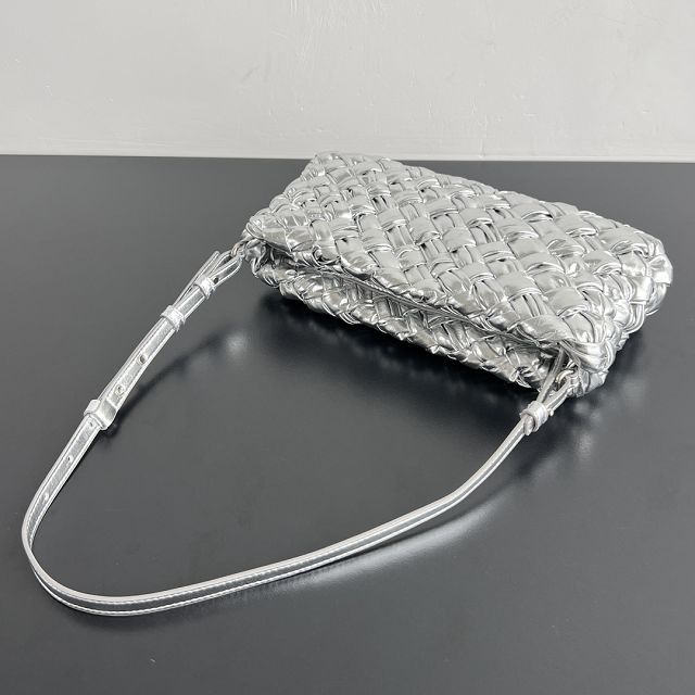 BV original calfskin cha-cha shoulder bag 785780 silver