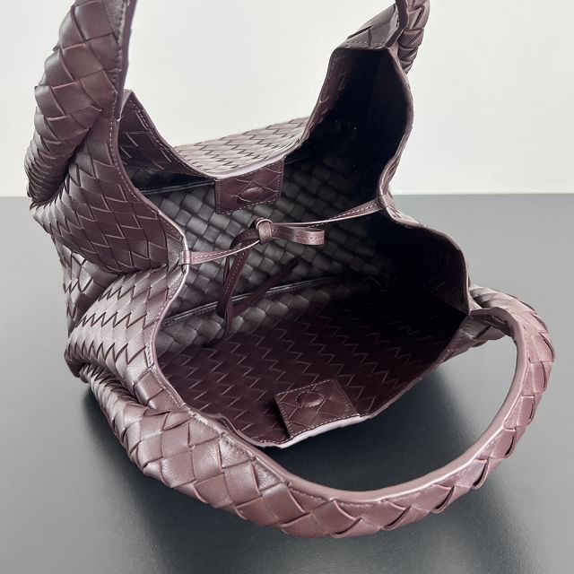 BV original lambskin medium campana bag 844249 dark barolo