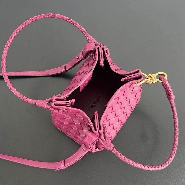 BV original lambskin small campana bag 796569 cinnabar