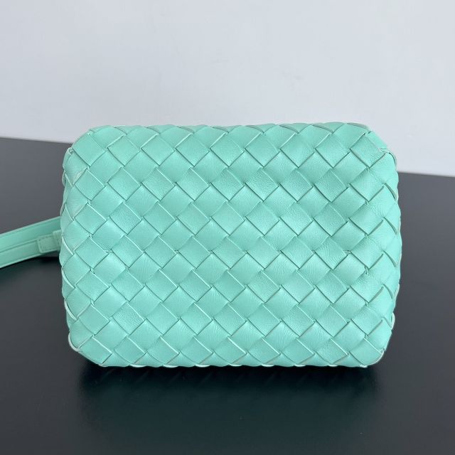 BV original lambskin small campana bag 796569 green oasis