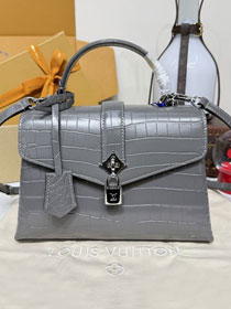 Louis vuitton original crocodile calfskin rose des vents pm handbag N84714 grey