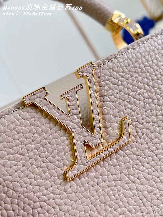 Louis vuitton original calfskin capucines BB M26531 grey