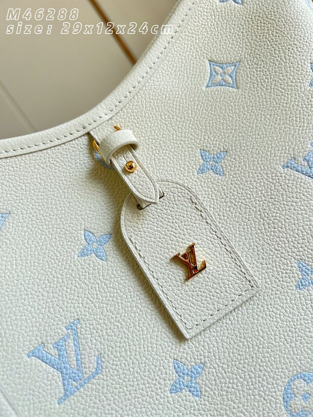 Louis vuitton original calfskin carryAll pm M27573 milky&blue
