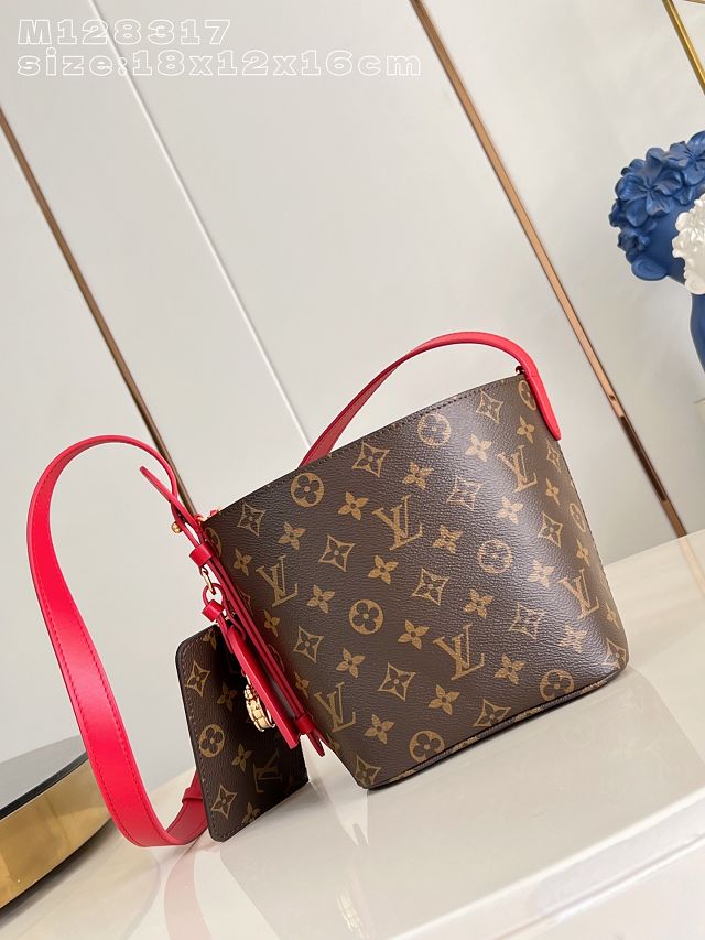 Louis vuitton original monogram canvas all In BB M28317 red