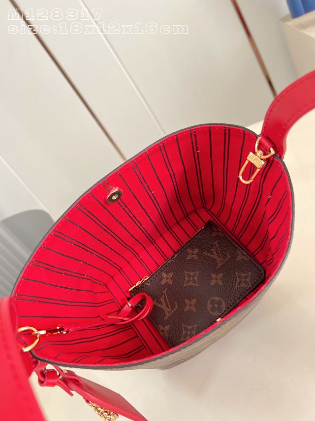 Louis vuitton original monogram canvas all In BB M28317 red