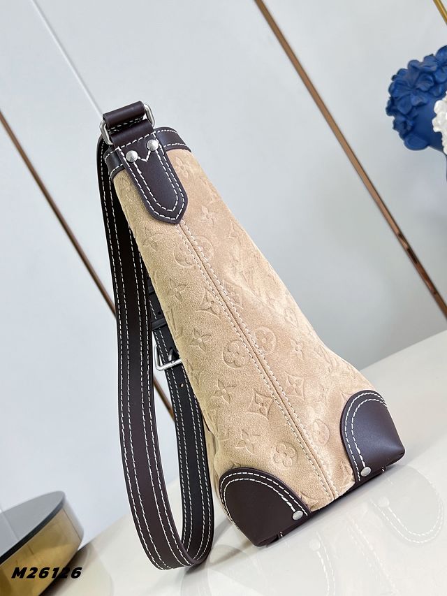 Louis vuitton original monogram suede metis bag M26126 beige