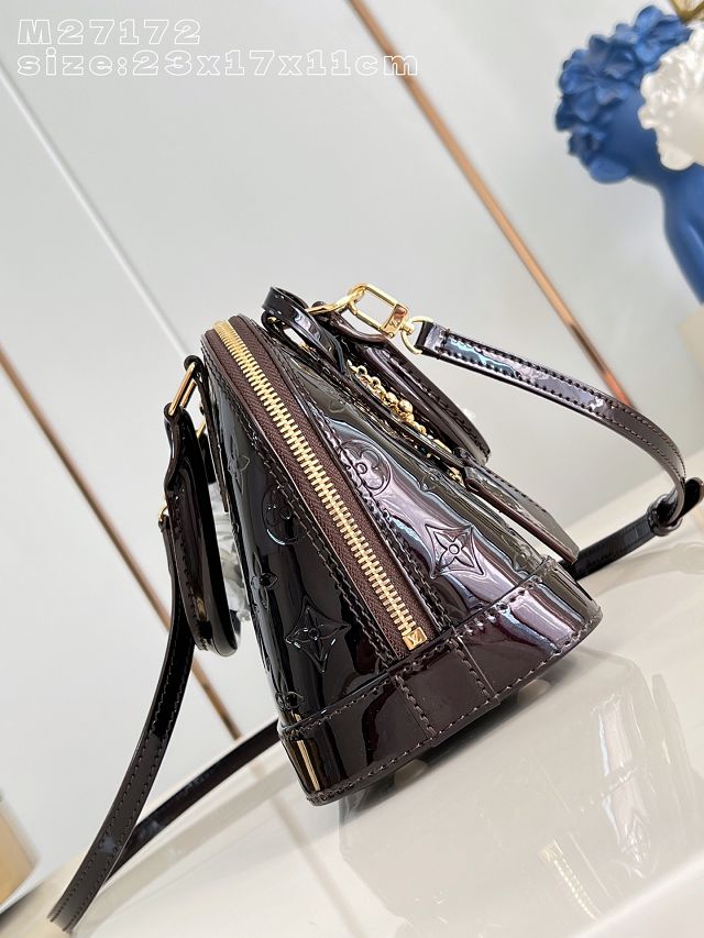 Louis vuitton original varnished calfskin alma BB M27172 datewood