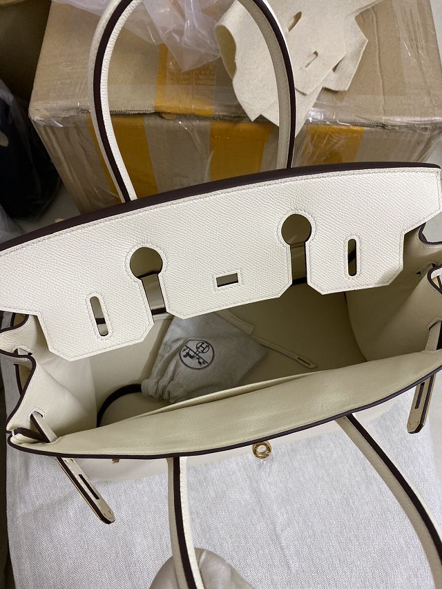 Hermes original epsom leather birkin 30 bag H30-3 nata