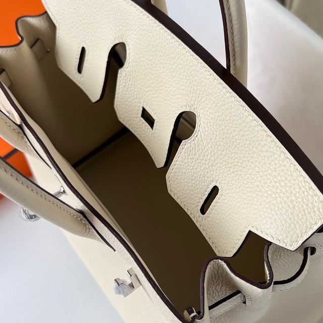 Hermes original togo leather birkin 25 bag H25-1 nata