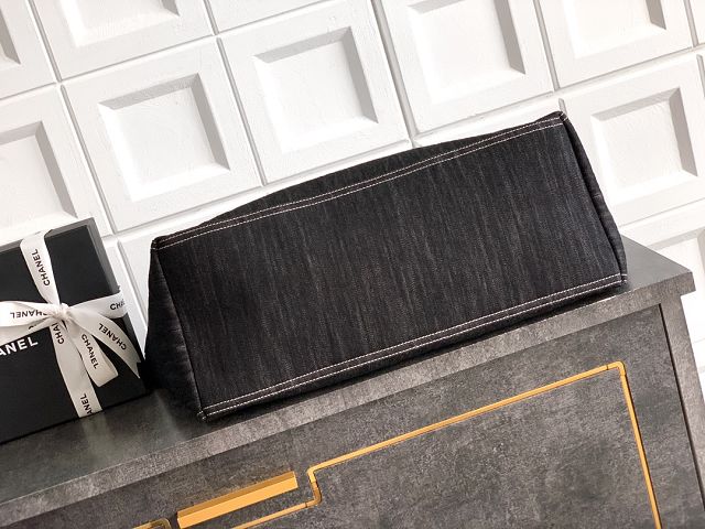 CC original denim large tote bag AS2138 black