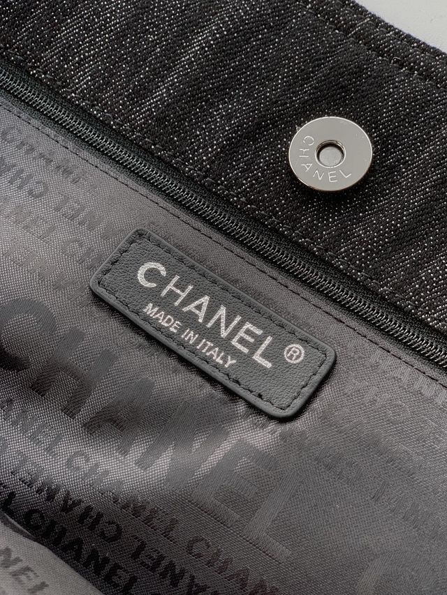 CC original denim large tote bag AS2138 black