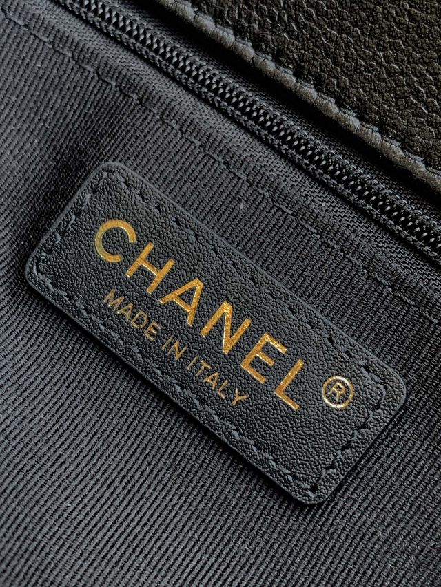 CC original grained calfskin mini flap bag AS5986 black