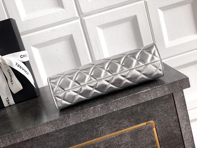 CC original lambskin shoulder bag AS6045 silver