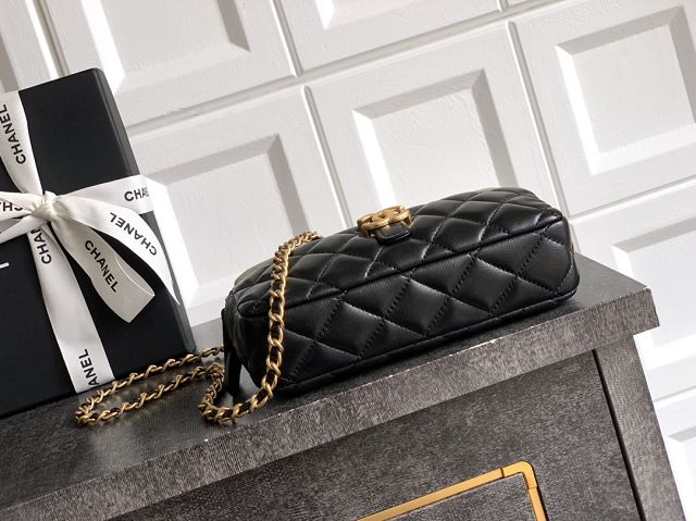 CC original suede&lambskin vanity with chain AP4670 black&grey