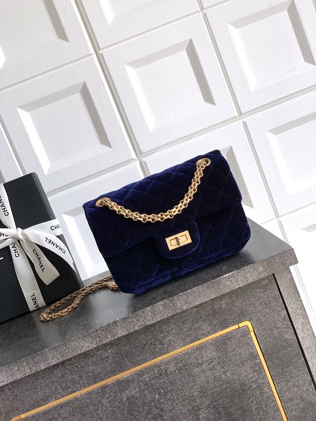 CC original velvet small 2.55 flap bag AS0874 