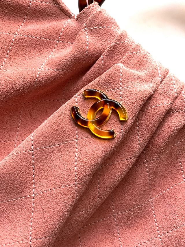 CC original suede calfskin medium hobo bag AS6010 pink