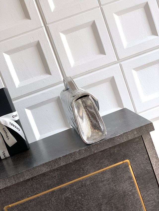 CC original lambskin clutch AP6044 silver