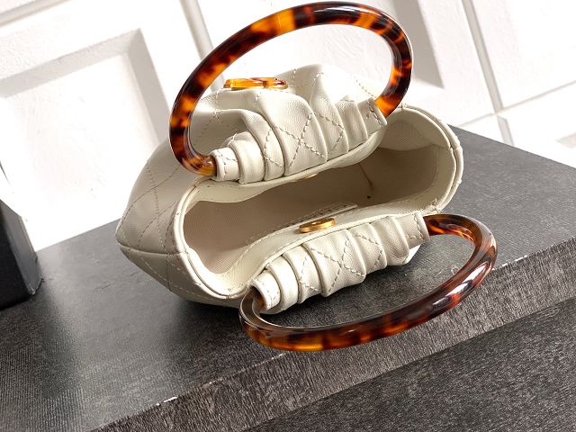 CC original lambskin mini pouch AP4981 white