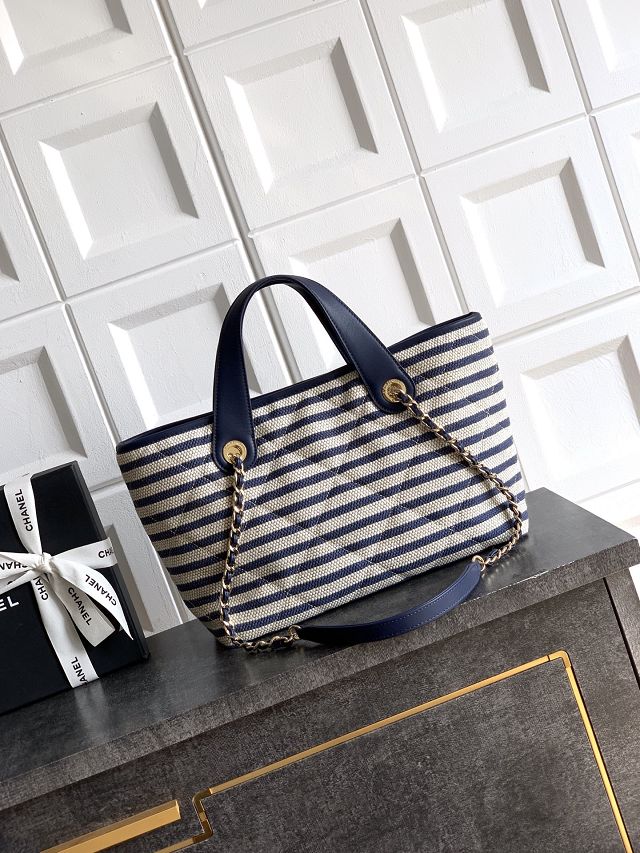 CC original raffia medium shopping bag AS6006 blue