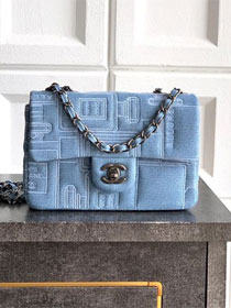 CC original denim mini flap bag 69900 blue