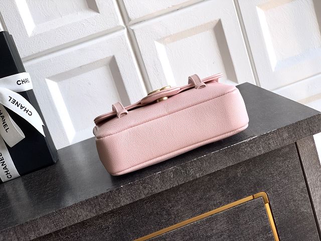 CC original grained calfskin clutch AP5068 pink