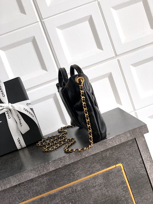 CC original lambskin small handbag AS5849 black