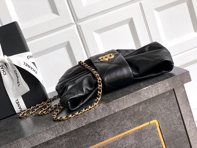 CC original lambskin small handbag AS5849 black