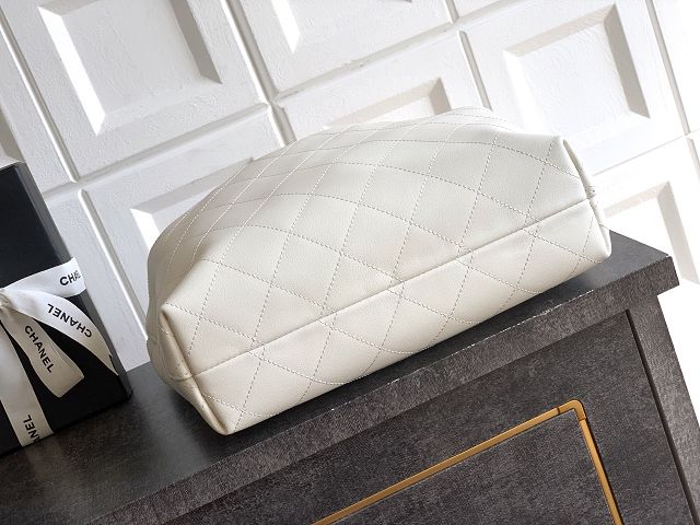 CC original calfskin large hobo bag AS5967 white