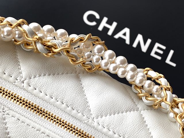 CC original lambskin hobo bag AS5898 white