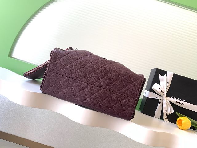 CC original grained calfskin 25 medium handbag AS5311 burgundy