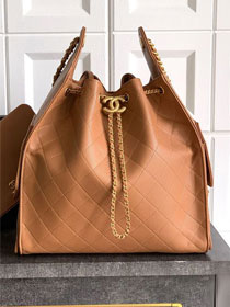 CC original grained calfskin 25 medium handbag AS5311 caramel