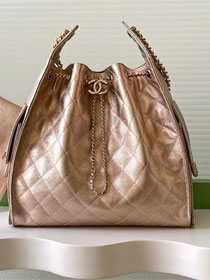 CC original grained calfskin 25 medium handbag AS5311 rose gold