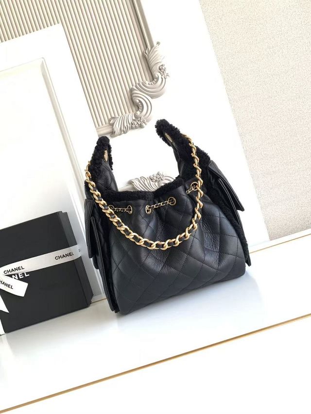 CC original lambskin 25 small handbag AS5293 black