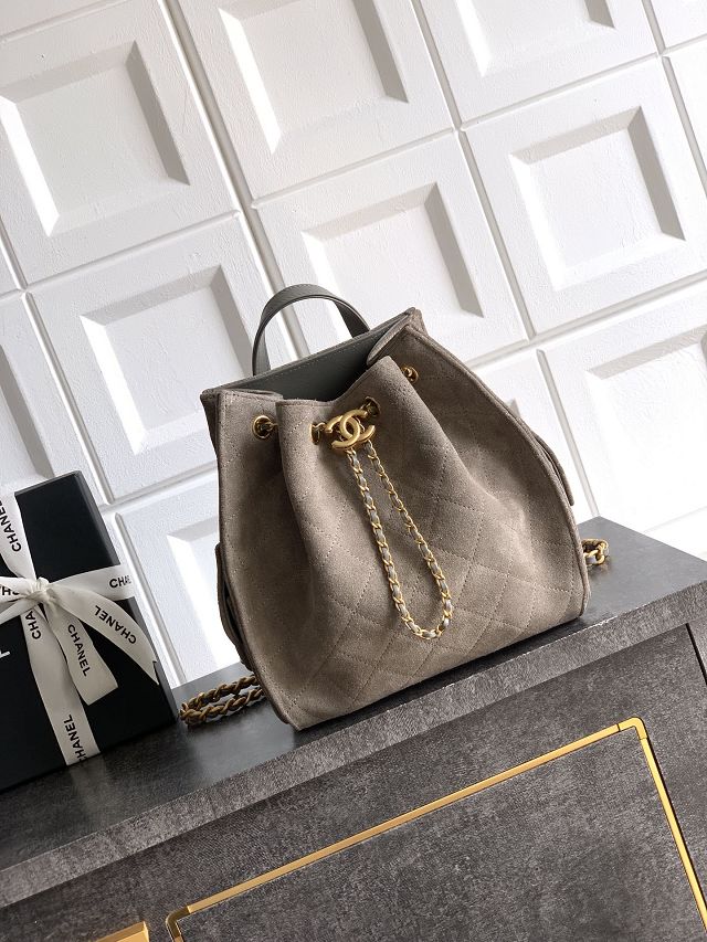 CC original suede calfskin 25 backpack AS5600 grey