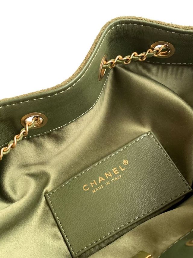 CC original suede calfskin 25 medium handbag AS5311 green