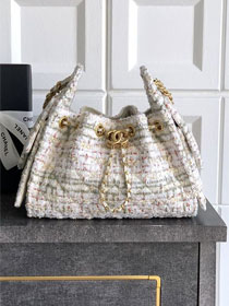CC original tweed 25 mini handbag AS5631 white