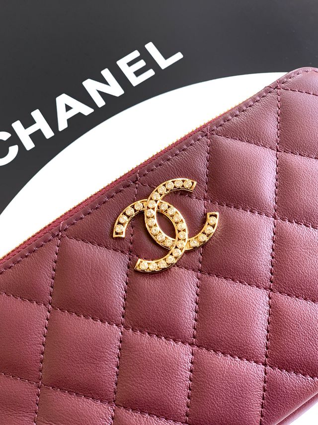 CC original grained calfskin vanity with chain AP4670 