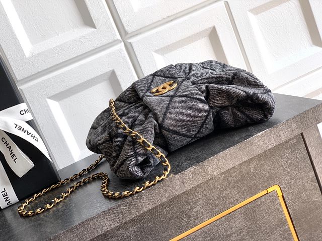 CC original denim small handbag AS5849 black